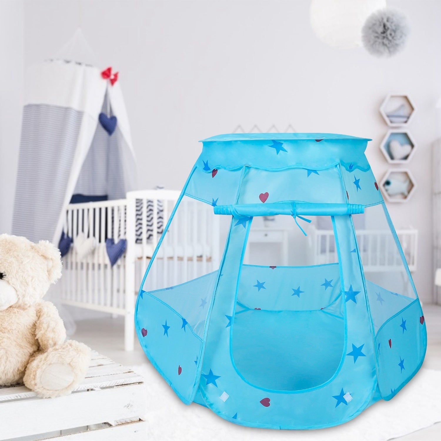 Children Pop-Up Play Tent Indoor Outdoor Castle Play Tent Children'S