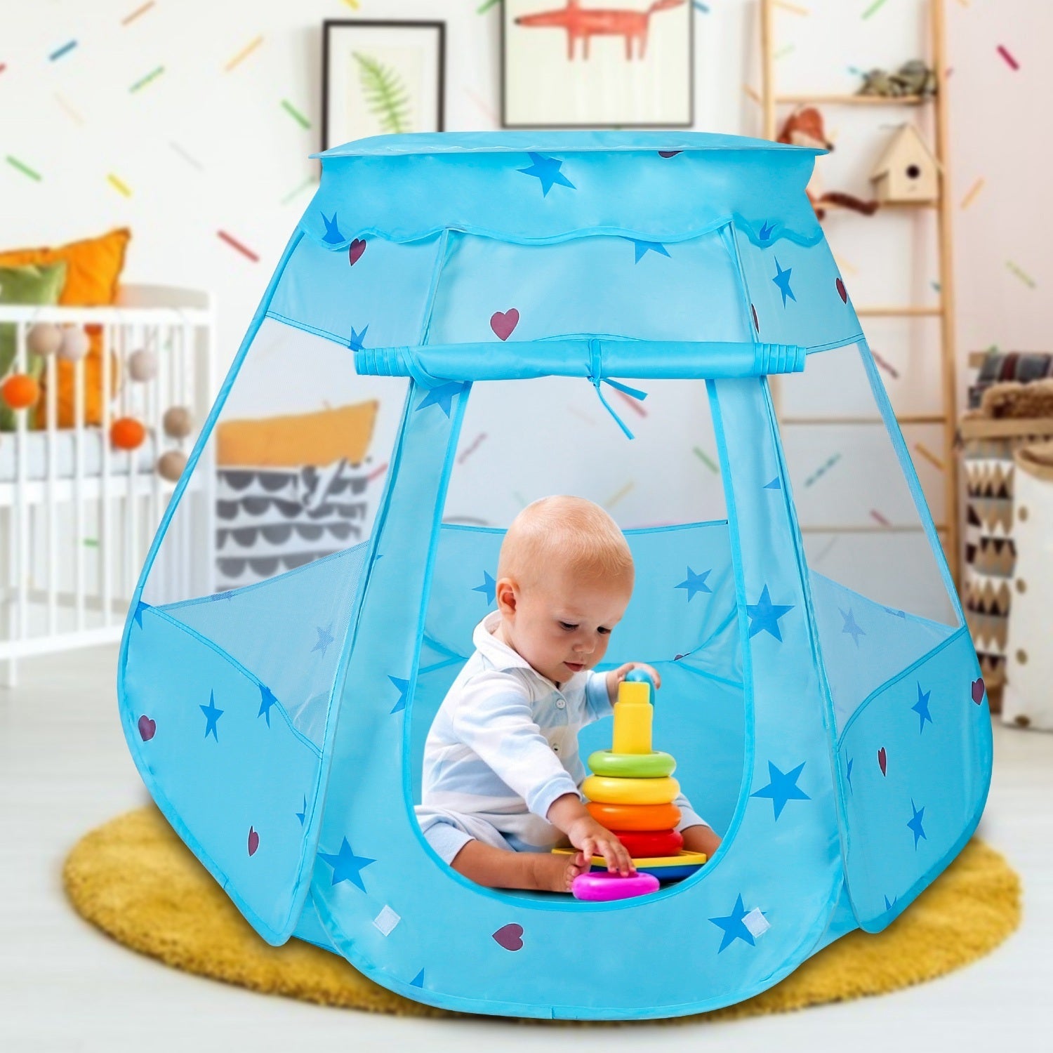 Children Pop-Up Play Tent Indoor Outdoor Castle Play Tent Children'S