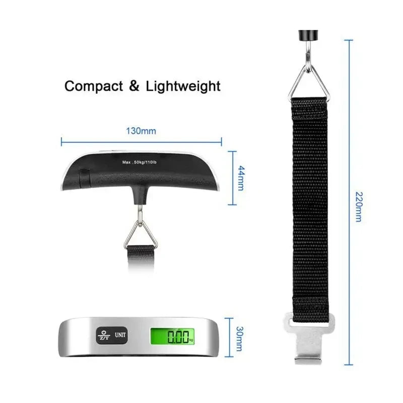 1pcs Portable Scale Digital LCD Display 110lb/50kg Electronic Luggage