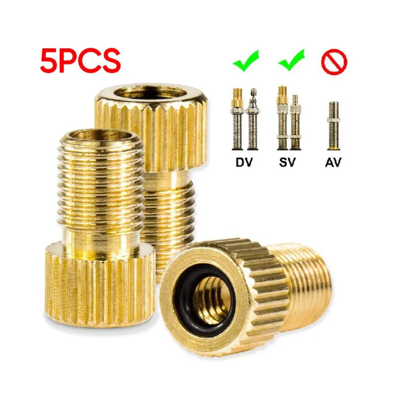 2/5/10PC F/V To A/V Valve Adapter Bike Value Converter Presta To