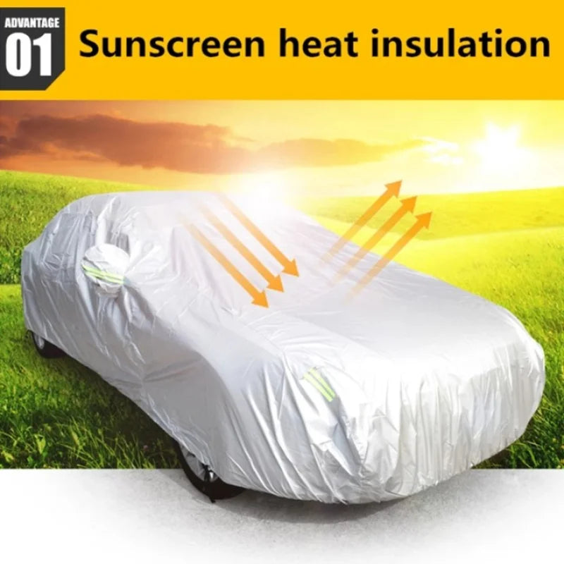 Car Cover Outdoor Protection Full Exterior Snow Cover Sunshade