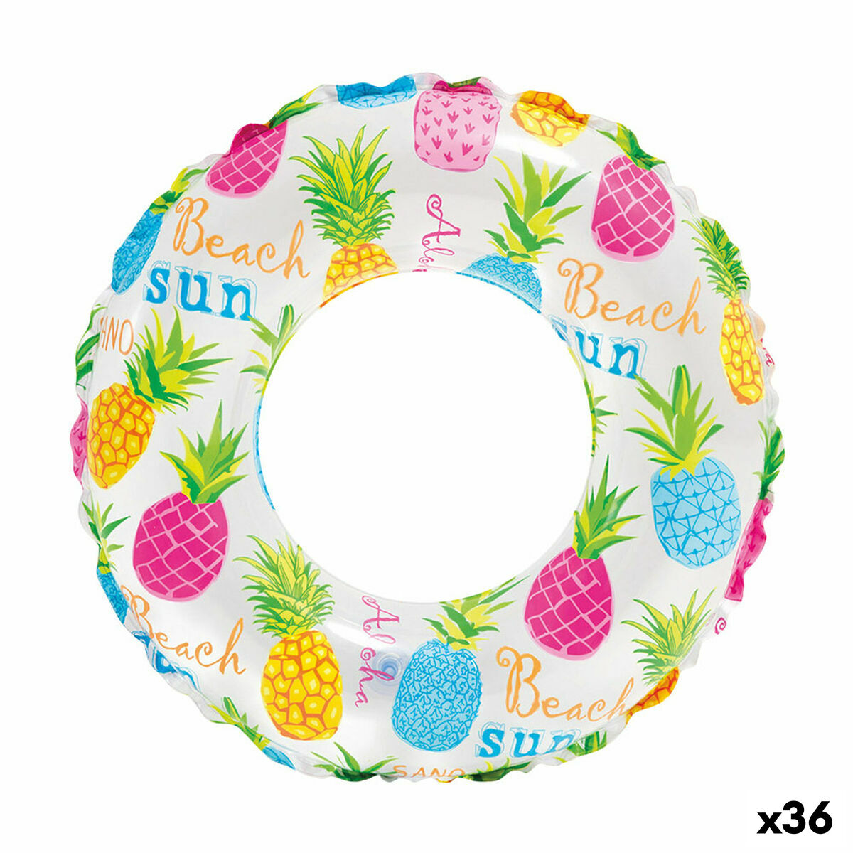 Inflatable Floating Doughnut Intex Ø 51 cm (36 Units)-0