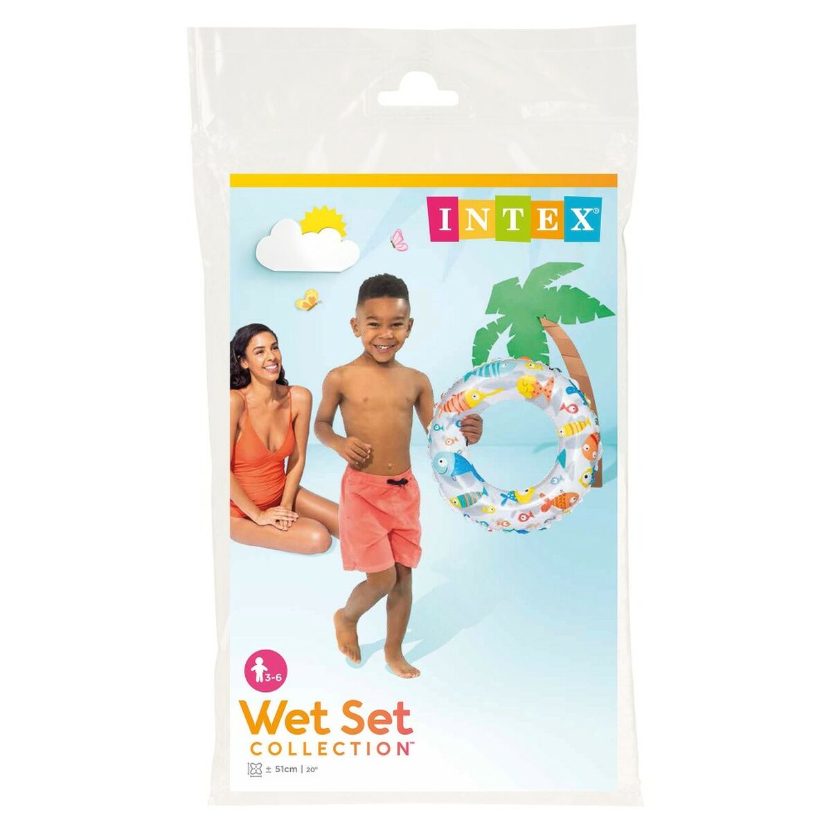 Inflatable Floating Doughnut Intex Ø 51 cm (36 Units)-1