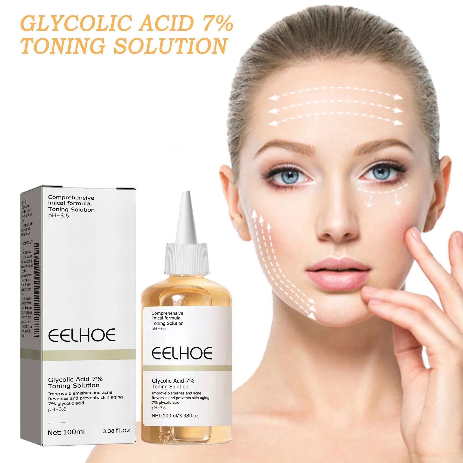 EELHOE The Glycolic Acid 7% Toning Solution 100ml Shrink Pores Repair