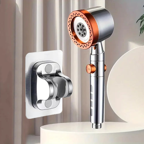 New High Pressure Water Saving Filter Shower Head 5 Modes Handheld