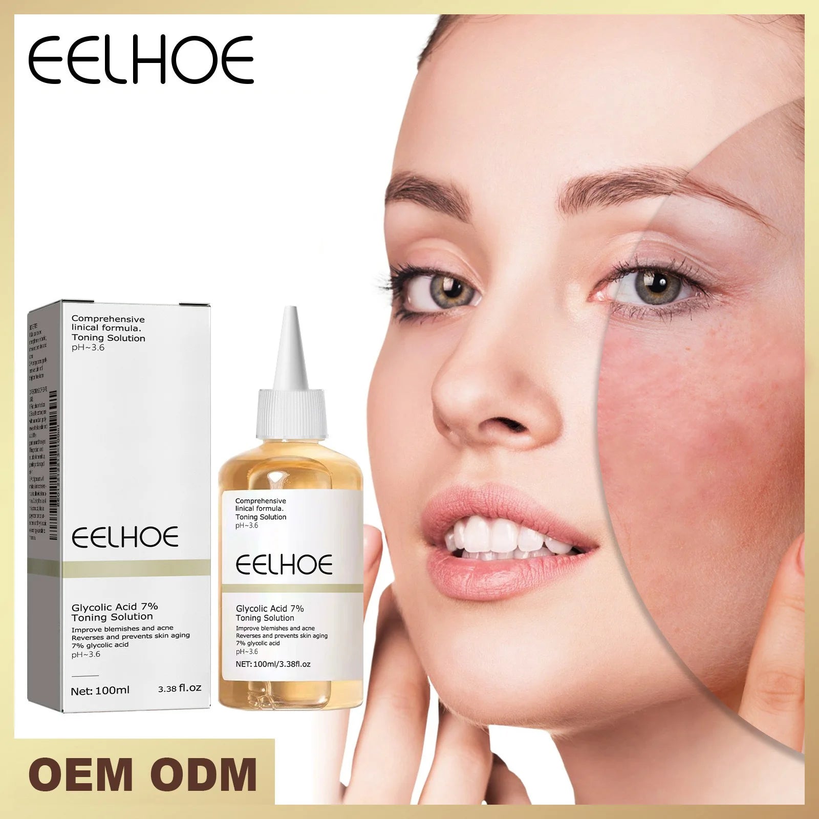 EELHOE The Glycolic Acid 7% Toning Solution 100ml Shrink Pores Repair