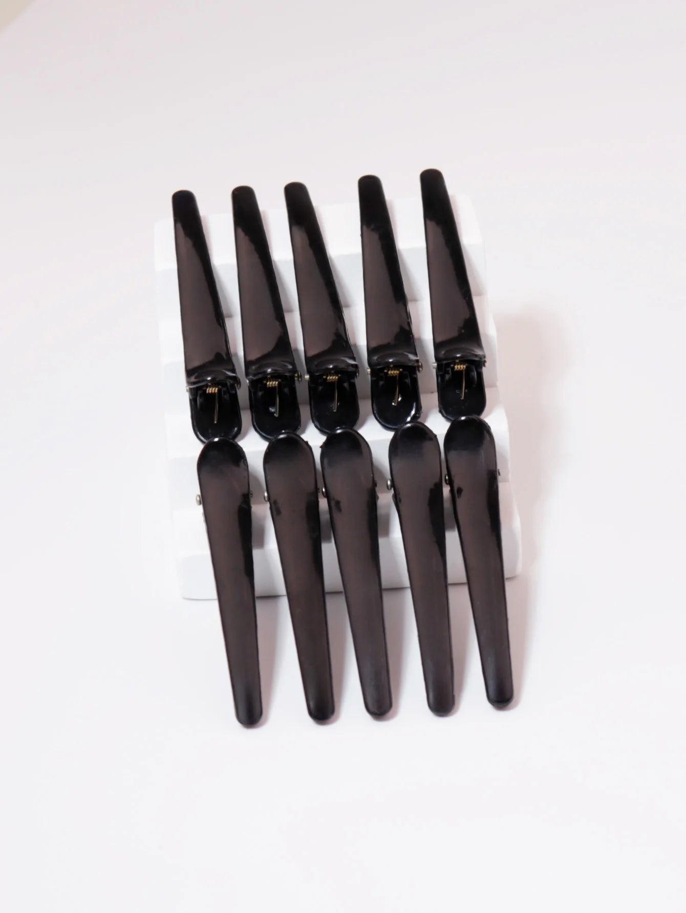 10pcs plastic ducktooth clip, suitable for female styling, anti slip