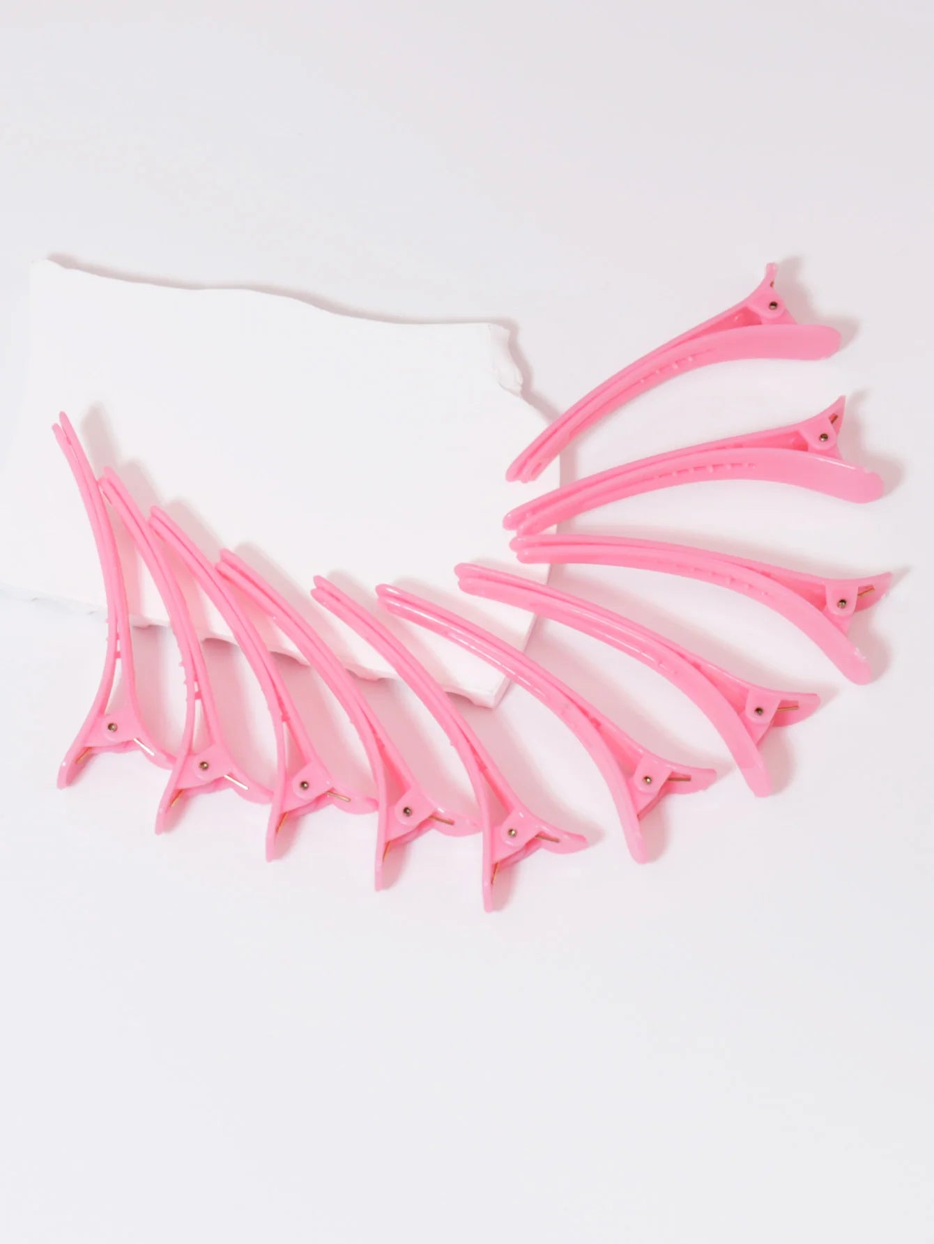 10pcs plastic ducktooth clip, suitable for female styling, anti slip