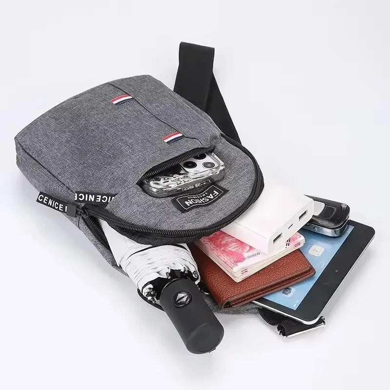 Chest Bag Men's One Shoulder Crossbody Bag Large Capacity Outdoor