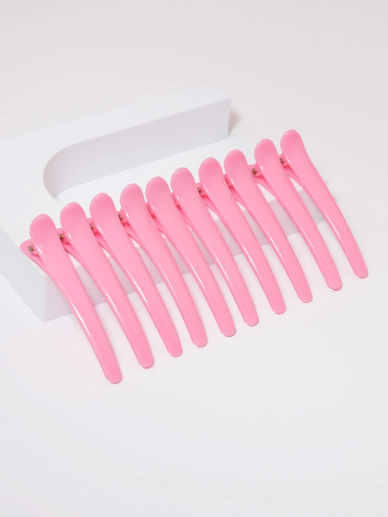10pcs plastic ducktooth clip, suitable for female styling, anti slip