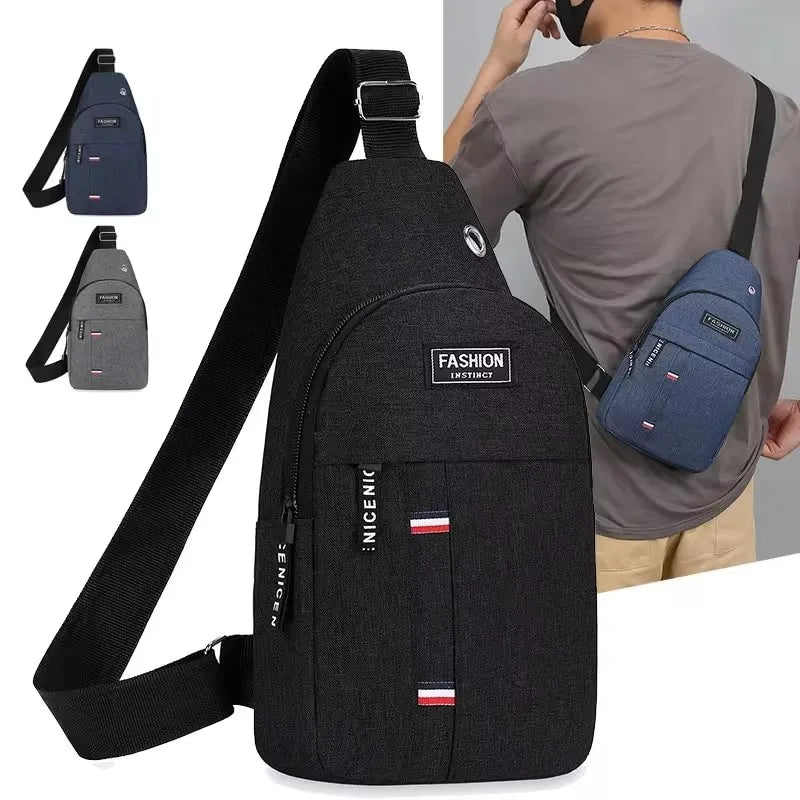 Chest Bag Men's One Shoulder Crossbody Bag Large Capacity Outdoor
