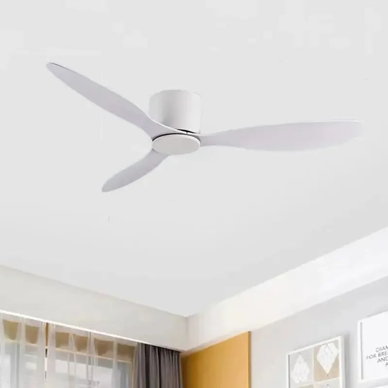 42 52 Inch Ceiling Fans No Light DC Motor Remote Control Cooling Fans