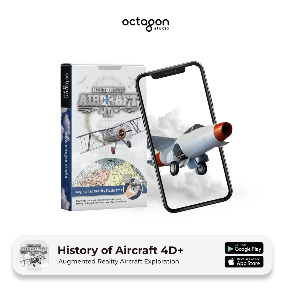 Aircraft 4D+ Augmented Reality Cards-4