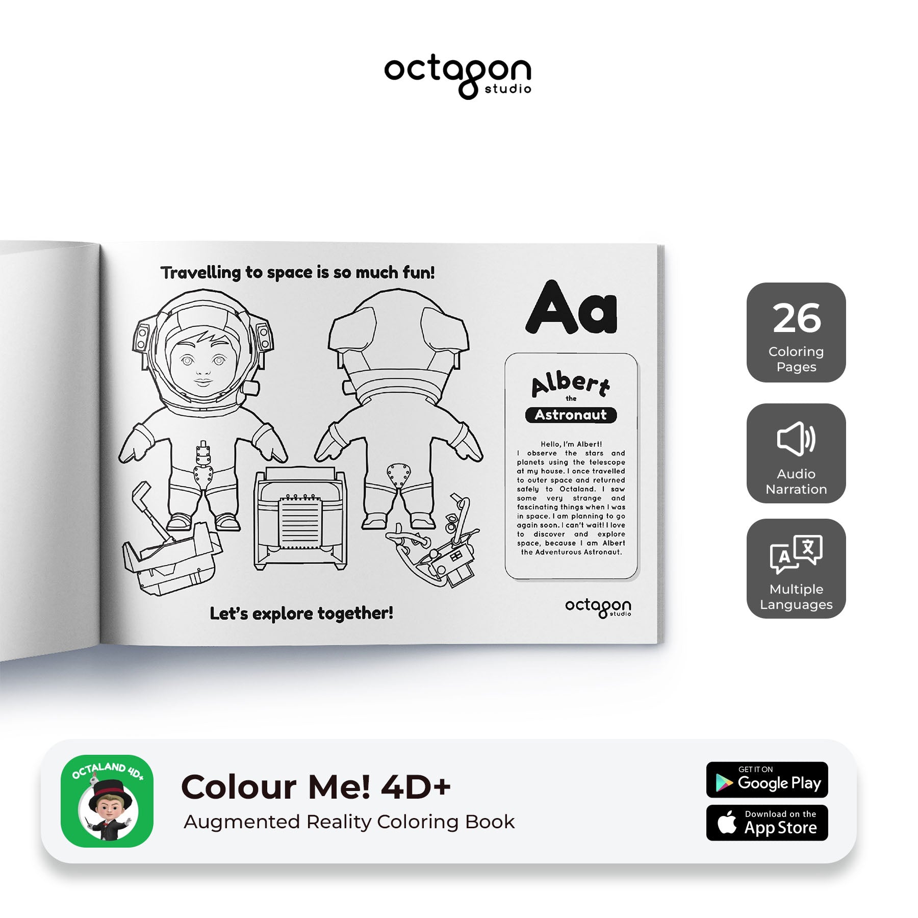 Octaland ColourMe!  Augmented Reality Coloring Book-1