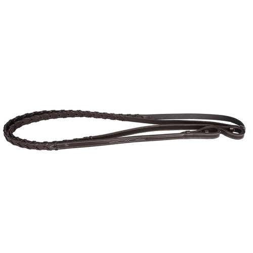 DaVinci Fancy Raised Laced Reins in Supple English Leather